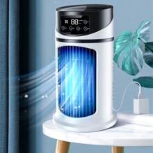 1 pezzo Condizionatore d'aria aggiornato 2025, raffreddatore con 6 velocità del vento e 3 nebbie di raffreddamento, ventilatore a raffreddamento a basso rumore, per stanza, scrivania, camera da letto, ufficio