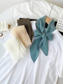 1 优雅女士多色 Finale 轻质云纱毛巾小长围巾，轻质涤纶女士颈饰，面料柔软，情人节礼物多用途头巾、披肩头巾、沙滩巾、发饰头巾、发带、头饰，非常适合装扮您！ - 多色壓軸 - 查看 7