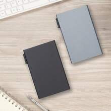 1个几何图案铝合金名片夹，新款季节性设计，防消磁自动弹出式银行卡夹，金属卡套 - 手推名片盒 - 查看 11