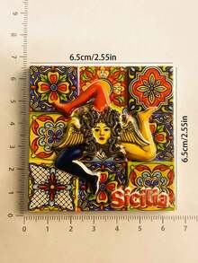 1 件意大利冰箱贴，3D 意大利旅游纪念品家居装饰磁性冰箱贴 - 彩色 - 查看 3