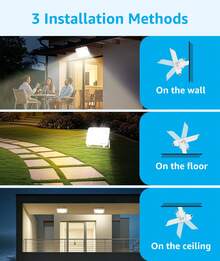 Aigostar Foco LED Exterior 50w, 4500LM Foco Proyector LED, IP65 Impermeable Luz de , Natural 4000K Luces led exterior, Para Jardín, Patio, Garaje, Paquete de 2 - 50w-4000k - Ver 7