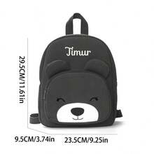 Custom Embroidered Corduroy Animal Backpack With Personalized Name, Cute Fox And Bear Design, Lightweight Large Capacity Casual Daypack, Laptop Backpack For Work, School, Commuting, Travel, Outdoor, Versatile Gift For Women, Teens, Friends, Birthday, Holidays, All-Purpose, Large Capacity, Versatile - Multicolor - View 21