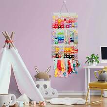 Butterfly Hair Clip Organizer And Accessory Storage Rack - Linen Display Stand For Headbands, Barrettes, Scrunchies, Hair Ties - Ideal For Halloween & Christmas Gifts (No Power Needed) - Multicolor - View 8
