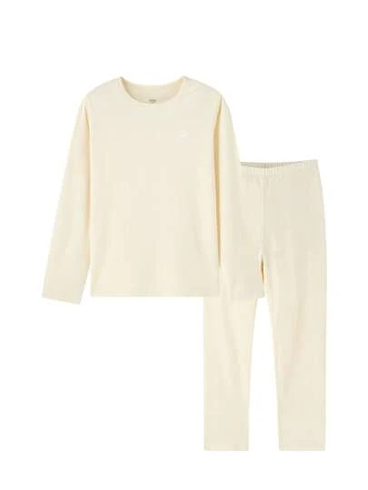 Annil Ubrania dziecięce dla dziewczynek, chłopców, nastolatek, jesienne komplety koszul i spodni, ciepła odzież domowa, antybakteryjna, pochłaniająca wilgoć i zatrzymująca ciepło, jesienne koszule i spodnie