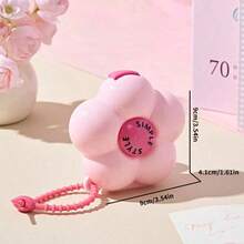 1 Stück tragbarer Dopamin-Stil Pillendose - transparente geschichtete Reisebox für Pillen, Mini Kosmetik & Schmuckaufbewahrung - Blumen Design, abnehmbare Fächer, Haltegriff