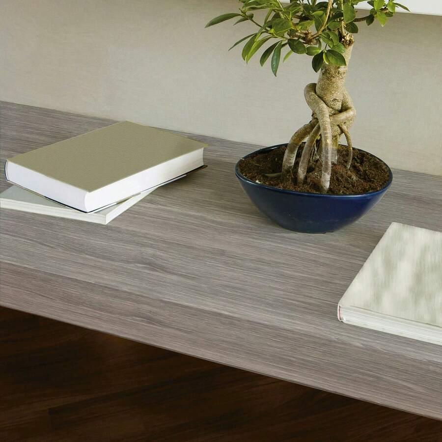 Grudado Adesivo Envelopamento Amadeirado  Carvalho Cinza