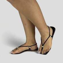 Women's 2-In-1 Flat Sandals Comfort Casual Sophisticated - màu đen - Xem 1