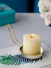 1pc Flower Design Candle Holder Gifts Birthday Graduation - Gold - View 17