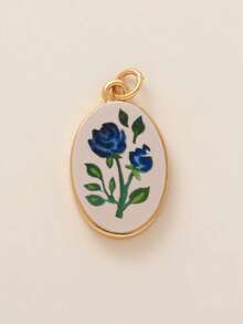 1pc Fashionable And Exquisite INS Cute And Simple Flower Strawberry Bow DIY Pendant, Plated With 18K Gold, Not Easy To Oxidize, Suitable For Wives And Mothers To Freely Match. - Multicolor - View 17