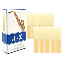 10 片中音萨克斯簧片，独立包装，强度 2.5，适用于中音、高音和次中音萨克斯 - 高品质木管乐器配件 - 彩色 - 查看 3