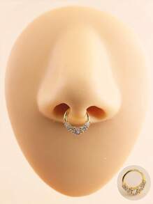 1 件锆石鼻环软骨耳轮耳屏耳环鼻中隔穿孔饰品