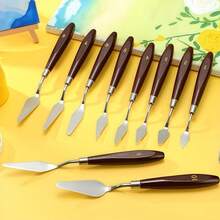 27pcs Stainless Steel Palette Knife Set, Professional Painting Scraper Set For Gouache, Acrylic And Oil Paint - Sets - View 6