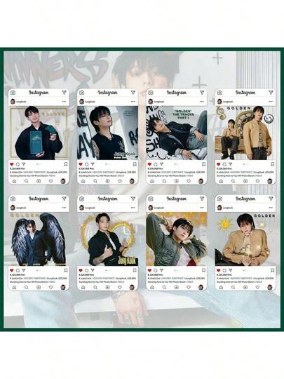 مجموعة بطاقات صور قابلة للجمع 8 قطع ل- BT/S V JIMIN JHOPE RM JIN - طقم ألبوم تذكاري مصنوع من المعجبين، هدية عيد ميلاد K-Pop، بطاقات تداول مع علبة عرض، طقم إشارات، بطاقات تجميع، هدية عيد الحب، هدية صغيرة شائعة، بطاقة دعم المجموعة الشعبية، بطاقة تجميع صغيرة، بطاقة تحية مجموعة جديدة، مجموعة بطاقات العرض