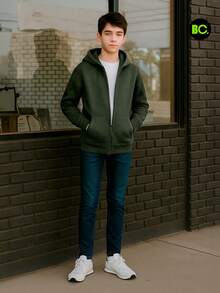 Big City Tween Boys Sweatshirts - Dark Green - View 1
