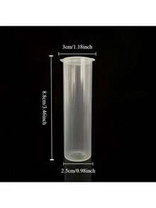 1/2/3/5pcs Sewing Needle Storage Tubes With Lids - Ideal For Embroidery, Felt And Sewing, DIY Gifts, Sewing Supplies And Accessories; Toothpick Storage Box; Cotton Swab Storage Bucket; Alcohol Wipe Plastic Container; Plastic Storage Jar; Compressed Wet Wipe Bucket - Multicolor - View 10
