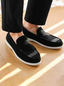 Men's New Casual Loafers Soft Comfortable Outdoor Sports Shoes Old Money Chic Autumn - Black - View 4