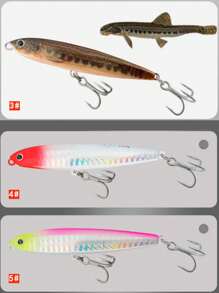 2 peças - MEREDITH MINNOW 100F 14g Isca de Peixe Flutuante com Agitação em Garrafa, 24 Cores, Isca de Peixe MINNOW, Isca Dura de Alta Qualidade, Profundidade Profissional 0,8-1,0m, Isca Falsa/Acessórios de Pesca