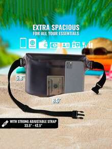 2/1pc Waterproof Waist Bag, Large Capacity Waterproof Phone Pouch, Outdoor Sports Waterproof Bag, Triple Sealed Waterproof Waist Pack, Waterproof Phone Protector For Swimming & Diving, Essential For Back To School, Waterproof Bag, Beach Bag, Beach Accessories, Suitable For Boating, Swimming, Snorkeling - Multicolor - View 10