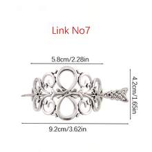 1pc Viking Hair Clip, Vintage Celtic Knot Hair Clip, Inspiring Tree Of Life Hair Clip, Elegant Metal Hair Accessory, Gift For Women, Hair Accessories, Head Accessories - Antique Silver - View 14