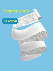 300厘米涂鸦画卷轴，多种主题绘画套装 - 彩色 - 查看 4