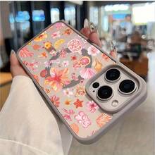 17/16E/16/15/14/13/12/11 Pro 16 Plus/16Eに適した磁気吸引電話ケース付きパターンマカロン、男性と女性に適した、シンプルな個性、落下防止保護 - ライトグレー - チェックする 6