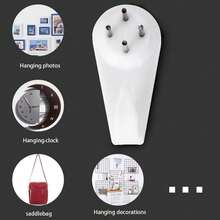 100 Stücke unsichtbare Nagel Wandhaken ohne Spuren, Bilderrahmen Hänger, Fotorahmen Aufhänger zum Aufhängen von Foto Rahmen, Dekoration, Kunstwerk