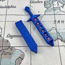 1 件 D&D 剑与骰子收纳套装，包含绿色骰子，动漫风格，22 毫米标准骰子收纳，塑料材质，适合 14 岁以上收藏家、手工及爱好模型组装与收藏 - 彩色 - 查看 11