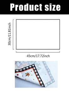 1pc/2pcs/4pcs/600pcs Thanksgiving Pumpkin & Maple Leaf Polyester Placemats - White Base With Black & White Bordered Frame, Paired With Orange Pumpkin And Maple Leaf Patterns, Accentuating Autumn Colors And Holiday Ambiance, Suitable For Thanksgiving Gatherings, Home Dining, Kitchen Decor And More - Multicolor - View 10