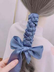 1pc Women Bandana Polka Dot Narrow Long Scarf, Pointed End, Versatile For Tying On Bags, Shirts, Fashion Scarves For Dress - Polka Dot Silk Scarf - View 12