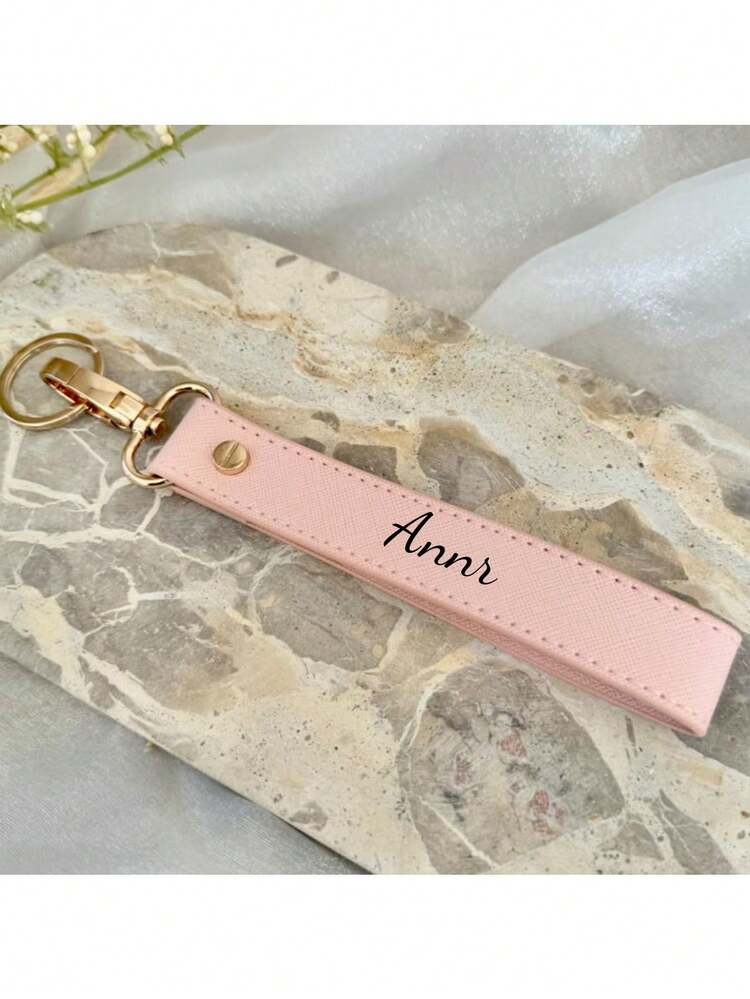 Personalized Customized Leather Wristband Keychain Wristband Keychain Car Keychain Women Gift Housewarming Gift For Best Friend, Dawg, Engraved, Sequin, Stainless Steel, Vintage, Casual, Unisex, Old Money, Stylish, Customized, Personalized, Unique, Customized - Multicolor - View 18