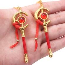 1 件全新动漫钥匙扣弗里伦魔法棒装饰角色扮演道具可爱吊坠挂饰角色扮演钥匙扣玩具礼物