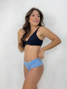 Kit 5 Double Dental Floss Seamless Panties Luxury Comfort Premium Thong Ref. 140 - 彩色 - 查看 8