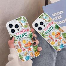 Funda elegante y de alta calidad con diseño de glaciar y orificios grandes para mayor protección contra caídas. Compatible con phone 16 Pro, 16, 15 Pro, 14 Plus, 13, 12 Pro, 11 Pro, X y XS. Unisex. - Blanco - Ver 3
