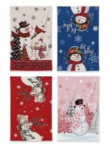 2 buc prosoape de mână super moi din seria Crăciun, poliester ultra moale, lavetă țesută pentru spălat vase, spălare manuală, decor modern cu stil rustic, cadou pentru vecini, produse de curățenie, prosoape de mână pentru decor de bucătărie