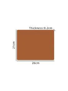 A Hand-Sewn Edge, Extra-Large Size Genuine Leather Touch Mouse Pad, Desktop Office E-Sports Mat, Anti-Slip And Waterproof, Suitable For Study Desks And Leather Pads. - Brown - View 9