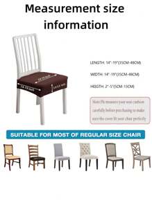 6pcs Dining Chair Cover, T-Shaped Long Grid Jacquard Chair Cover, Detachable And Washable Furniture Protection Cover, Dining Table Chair Cover, Household Cover, Home Chair Cushion Cover, Suitable For Decoration In Restaurants, Living Rooms, Bedrooms, Offices, And Hotels