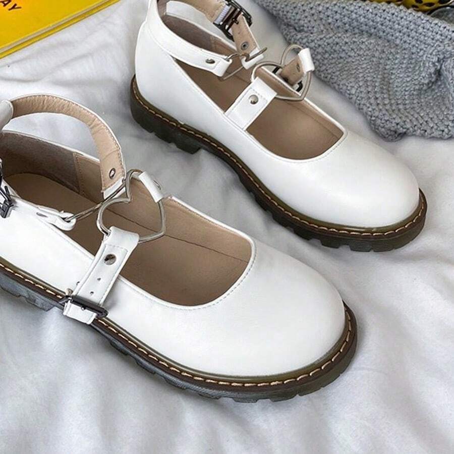 Japanese Style Small Leather Lolita Shoes With Round Head