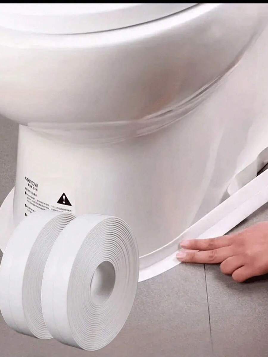 Băng keo chống thấm | Băng keo chống ẩm và chống nấm mốc cho phòng tắm, vòi hoa sen, bồn rửa nhà bếp - Dải keo dán chắc chắn tự làm, Phụ kiện phòng tắm, Phụ kiện nhà bếp, Dễ dán, Không còn khe hở ẩm mốc! Phải có khi thuê!