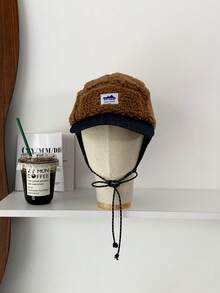 Retro Leopard Plush Warm Ushanka Hat, Women Winter Earflap Windproof Aviator Hat, New Mature Sexy Leopard Plush Earflap Hat, Women Winter Warm Ushanka Hat - Multicolor - View 9