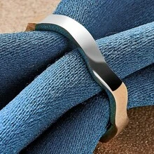 S925 Sterling Silver Plated Asymmetrical Wave Ring For Women, Minimalism Couple Accessories, Hypoallergenic, For Daily & Wedding Occasions, Valentine's Day Gift Jewelry - Silver - View 2