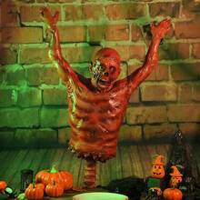 1 buc Decorațiuni de Halloween, Recuzită de cadavru din latex, Pandantive suspendate înfricoșătoare, sângeroase, pe jumătate de lungime, Case bântuite, Baruri, Cluburi, Decorațiuni de petrecere, Decorațiuni exterioare de Halloween, Cadou amuzant de Halloween, Decorațiune corporală din latex cu cadavru suspendat, Pentru baruri, petreceri pentru adulți, întâlniri de la hayon și multe altele - Multicolor - Vizualizare 10
