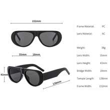 1 Pair Oversized Retro Fashion Glasses, Simple & Fashionable, Versatile Unisex Design