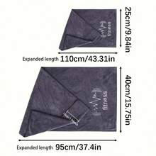 Microfiber Multicolour Gym Towels (15.8"X 37.4")Oversized Thick Towels,Sweat Absorbing Fitness Towels Suitable For Fitness, Yoga, Swimming, Camping, Tennis, Exercise, And Running,Party Supplies,Camping,Beach Essentials,Pool,Pool Float, For Both Men Women - Multicolor - View 5