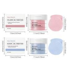 70pcs Day & Night Cleansing Cotton Pads, Containing AHA And BHA, Deep Pore Cleansing, Highly Moisturizing, Soothing And Repairing Skin, Pore Minimizing - Multicolor - View 7
