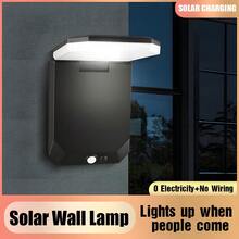 1 件户外太阳能运动灯，IP65 超亮可折叠安全太阳能户外灯，3 种模式无线运动传感器太阳能灯 120° 可折叠，适用于室外花园前门庭院和商业照明