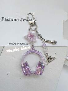 4 件/3 件/2 件千禧风格，爱上音乐，金属质感，耳机设计，多功能手机链吊坠，钥匙扣，背包挂件，Guka 挂件，适合日常搭配，可作为节日礼物送给家人、朋友、恋人、同学、友情礼物汽车配件可爱哥特 Y2k - 彩色 - 查看 8