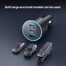 anker A2737車用充電器 高功率輸出 三口智慧分配電流 防滑設計穩固不掉 行車充電更安心 - 藍色 - 查看 4