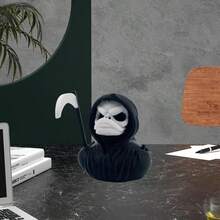 Gothic Duck Of Death - Garage Kit, Unique Gothic Style Gift And Collectible, Novelty Decoration, Dark Satanic Evil Duck Ornament For Desktop Home Decor - Đen trắng - Xem 8