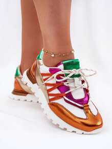 女士时尚百搭休闲通勤鞋 - 彩色 - 查看 4