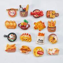 Juego de múltiples piezas de imanes para nevera con diseño de comida adorable - Pegatinas magnéticas mini lindas para nevera, apropiadas para la cocina, la pizarra de la oficina y el lavavajillas - Decoración perfecta de imanes para nevera, imanes divertidos para nevera, regalo de Acción de Gracias